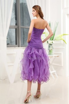 Sleeveless Satin Organza Ruffles Soft Sweetheart Prom/Formal Evening Dresses 02021218