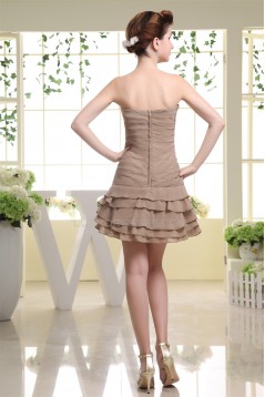 Soft Sweetheart A-Line Chiffon Sequined Material Prom/Formal Evening Dresses 02021237