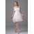 Spaghetti Straps Satin Organza Sleeveless Little White Dresses 02021239