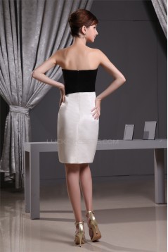 Strapless Satin Sheath/Column Sleeveless Prom/Formal Evening Dresses 02021247