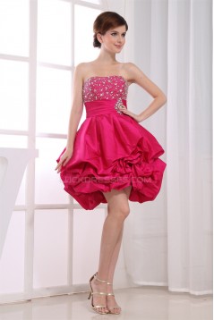 Taffeta Soft Sweetheart Ball Gown Short/Mini Prom/Formal Evening Dresses 02021271