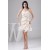 A-Line Sleeveless Knee-Length Taffeta Organza Silk like Satin Prom/Formal Evening Dresses 02021281