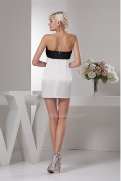 Handmade Flowers Sheath/Column Strapless Prom/Formal Evening Dresses 02021327