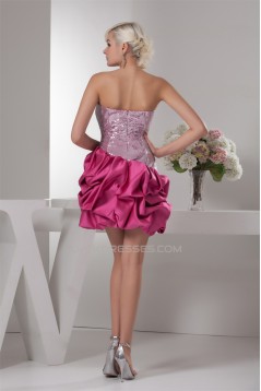 Ruffles Satin Taffeta Sweetheart Short/Mini Prom/Formal Evening Dresses 02021342
