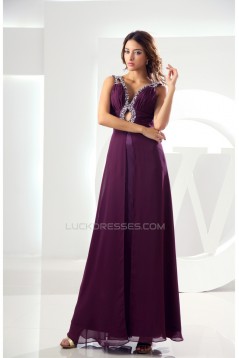 Chiffon Ankle-Length A-Line Purple Prom/Formal Evening Dresses 02020140