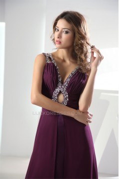 Chiffon Ankle-Length A-Line Purple Prom/Formal Evening Dresses 02020140