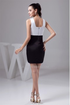 Sleeveless Straps Bow s Short/Mini Sheath/Column Prom/Formal Evening Dresses 02021425