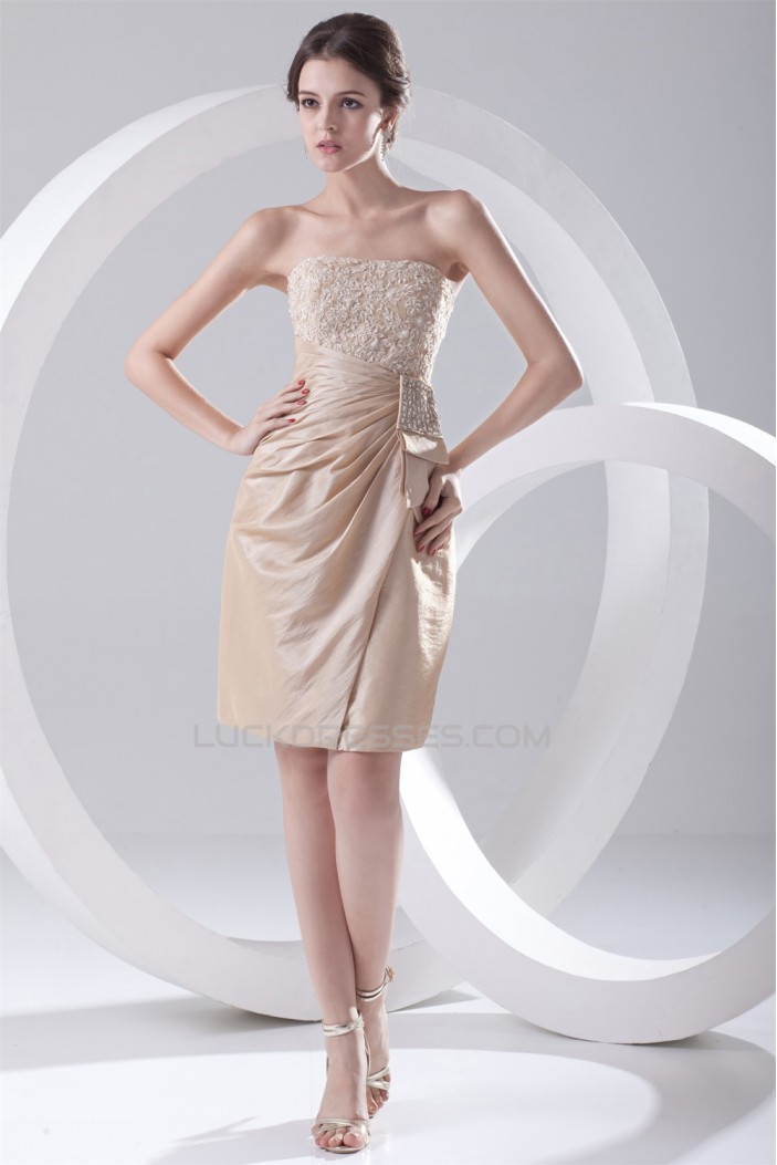 Short/Mini Strapless Prom/Formal Evening Dresses 02021435