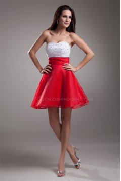 A-Line Organza Silk like Satin Beading Sleeveless Prom/Formal Evening Dresses 02021439