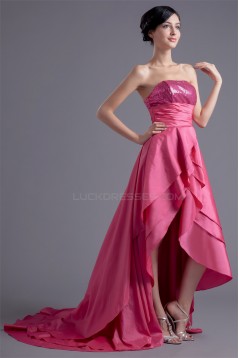Asymmetrical A-Line Sleeveless Tiered Strapless Prom/Formal Homecoming Evening Dresses 02021446