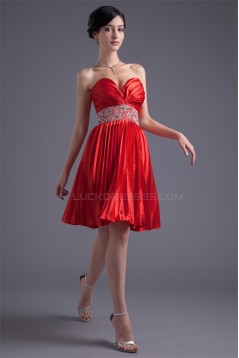 Beading Elastic Woven Satin A-Line Sweetheart Prom/Formal Evening Cocktail Dresses 02021453