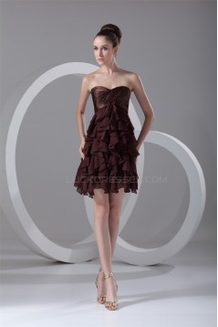 Cascading Ruffles Short/Mini A-Line Sleeveless Prom/Formal Evening Dresses 02021458