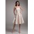 Handmade Flowers Strapless Knee-Length Prom/Formal Evening Bridesmaid Dresses 02021471
