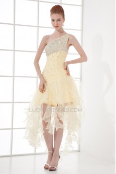 Organza Silk like Satin Asymmetrical Sleeveless Prom/Formal Evening Dresses 02021484