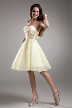 Organza Silk like Satin Sweetheart Beading Prom/Formal Evening Dresses 02021486