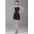 Short/Mini Sleeveless Taffeta Handmade Flowers Fur Sequins Dresses 02021513