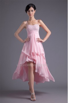 Sleeveless A-Line Chiffon Silk like Satin Prom/Formal Evening Dresses 02021519