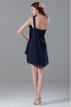 Sleeveless One-Shoulder Short/Mini A-Line Prom/Formal Evening Dresses 02021524