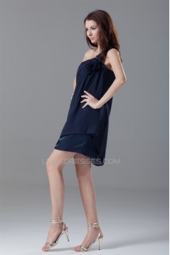 Sleeveless One-Shoulder Short/Mini A-Line Prom/Formal Evening Dresses 02021524