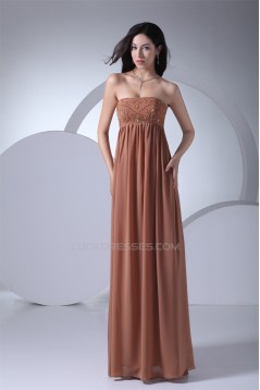 Empire Strapless Sheath/Column Floor-Length Prom/Formal Evening Maternity Dresses 02020153