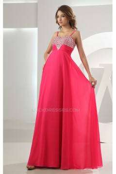 A-Line Chiffon Spaghetti Strap Beaded Prom/Formal Evening Dresses 02020157
