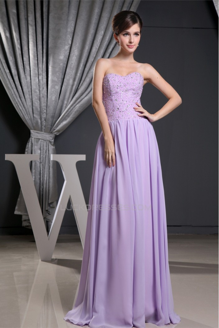 A-Line Floor-Length Sleeveless Chiffon Prom/Formal Evening Dresses 02020174