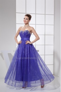 A-Line Sweetheart Beaded Long Blue Prom/Formal Evening Dresses 02020194