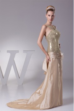 Handmade Flowers Taffeta Sequins Prom/Formal Evening Dresses 02020209