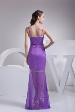 Mermaid/Trumpet Floor-Length Chiffon Beaded Long Purple Prom/Formal Evening Dresses 02020220