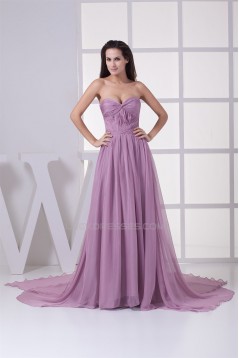 A-Line Ruffles Chiffon Long Prom/Formal Evening Dresses 02020255