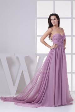A-Line Ruffles Chiffon Long Prom/Formal Evening Dresses 02020255