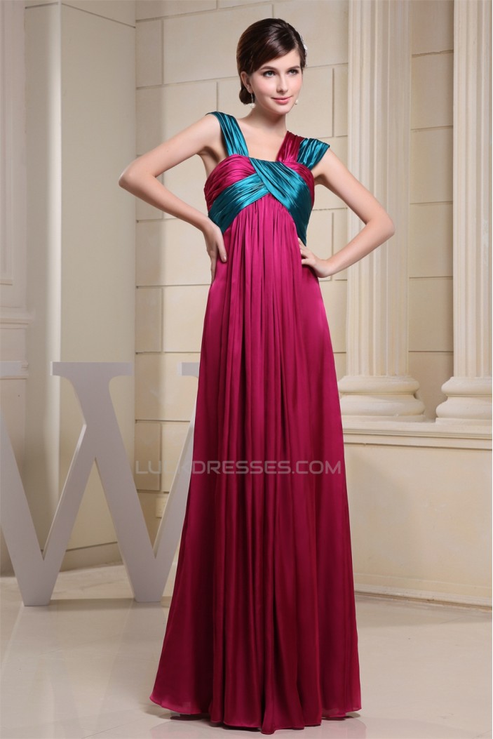 Empire Ruched Sleeveless Straps Floor-Length Prom/Formal Evening Dresses 02020267