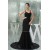 Elegant Trumpet/Mermaid Long Black Lace Brush Sweep Train Prom/Formal Evening Dresses 02020271