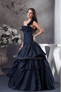 Ball Gown One-Shoulder Sleeveless Beading Princess Prom/Formal Evening Dresses 02020272