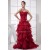 Organza Sleeveless Ruffles Long Red Prom/Formal Evening Dresses 02020277