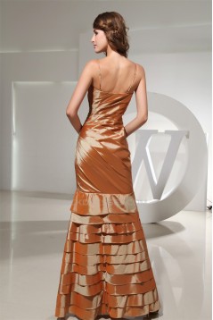 Trumpet/Mermaid Taffeta Beading Floor-Length Sleeveless Long Prom Evening Dresses 02020279