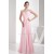 Elegant Sheath/Column Beading Chiffon Long Pink Prom Evening Formal Bridesmaid Dresses 02020284