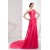 Sheath/Column Chiffon Sleeveless One-Shoulder Long Prom Evening Bridesmaid Dresses 02020291