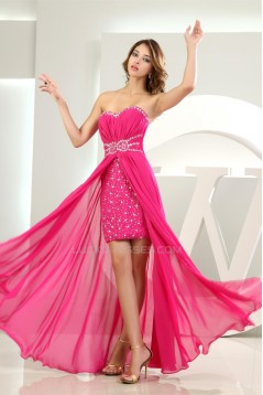 Sheath/Column Chiffon Sweetheart Beaded Prom/Formal Evening Dresses 02020292