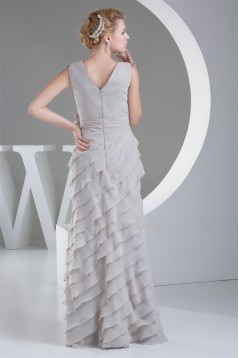 Sheath/Column Chiffon V-Neck Sleeveless Prom/Formal Evening Dresses 02020293