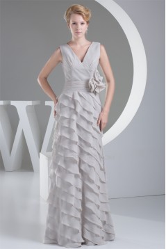 Sheath/Column Chiffon V-Neck Sleeveless Prom/Formal Evening Dresses 02020293