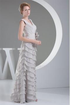 Sheath/Column Chiffon V-Neck Sleeveless Prom/Formal Evening Dresses 02020293