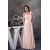 Sheath/Column Handmade Flowers Chiffon One-Shoulder Long Prom/Formal Evening Bridesmaid Dresses 02020297