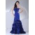 Long Blue Strapless Ruffles Prom/Formal Evening Dresses 02020300