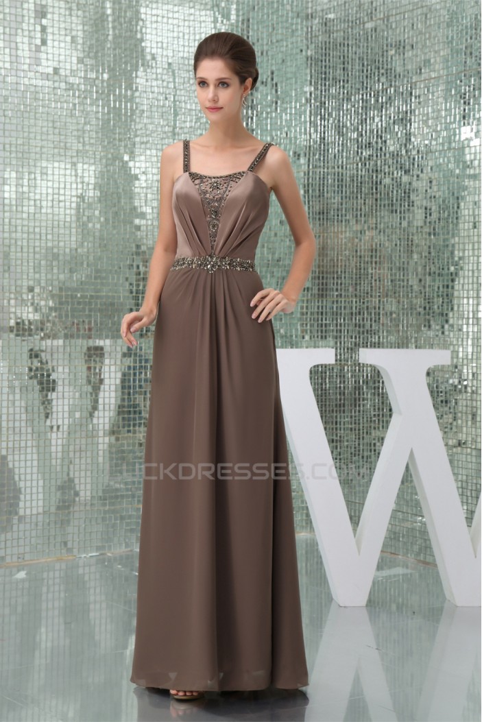 Sheath/Column Spaghetti Straps Sleeveless Prom Evening Formal Dresses 02020307
