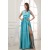 Silk like Satin A-Line Floor-Length Halter Ruffles Prom/Formal Evening Bridesmaid Dresses 02020310
