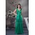 Silk like Satin Beading Floor-Length V-Neck Prom/Formal Evening Dresses 02020313