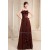 A-Line Square Floor-Length Handmade Flowers Prom/Formal Evening Dresses 02020327