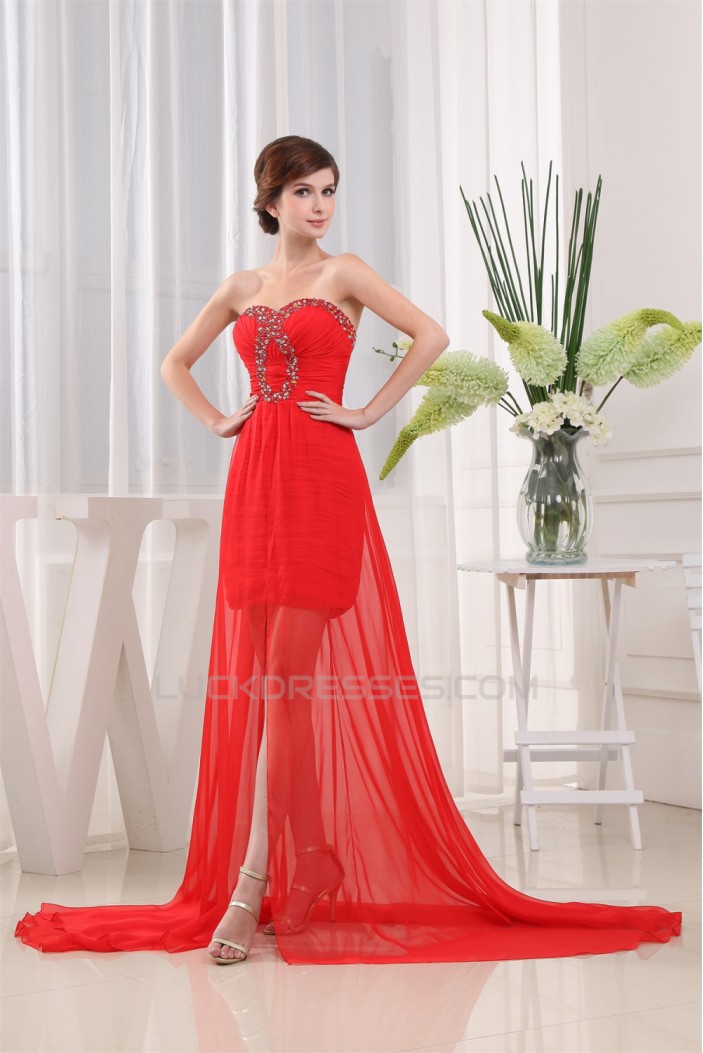 Sleeveless Beading Sweetheart A-Line Chiffon Prom/Formal Evening Dresses 02020338