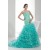 Sleeveless Beading Taffeta Tulle Brush Sweep Train Prom/Formal Evening Dresses 02020340